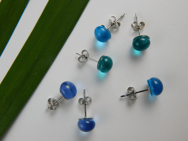 Boucles Puces - Bleu Clair